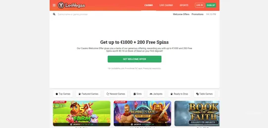 leovegas homepage top irish online casinos