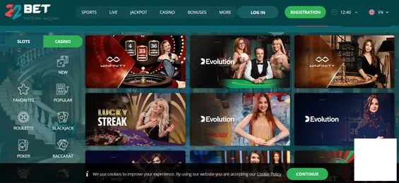 22bet online casino ireland