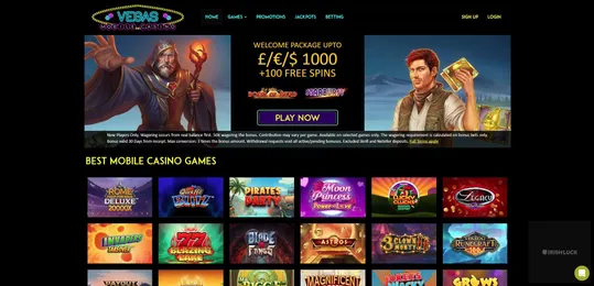 vegas mobile casino free spins welcome bonus online casinos ireland