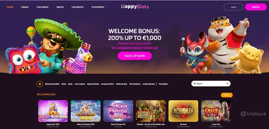 happyslots casino homepage welcome bonus online casinos ireland