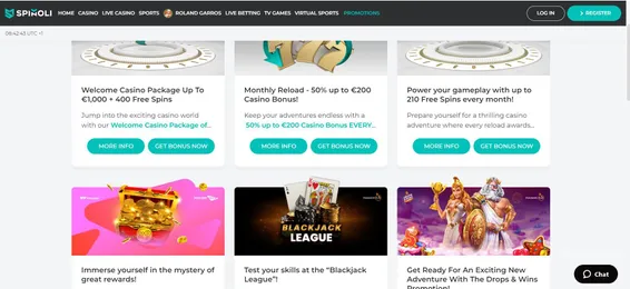 spinoli casino list of promotions