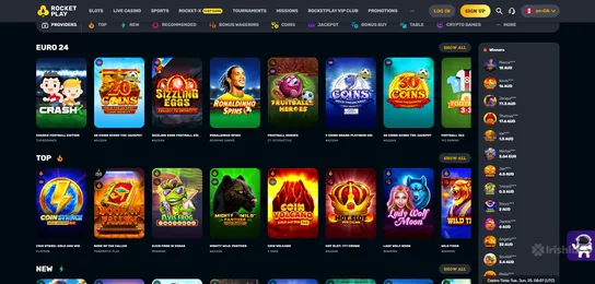 rocketplay casino homepage