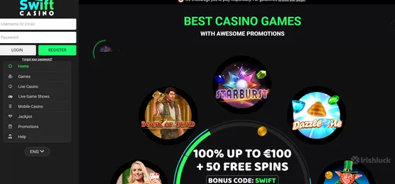 Swift casino homepage ireland