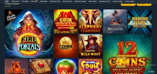 purebets casino games featuring top slit titles such as wild west and coin volcano