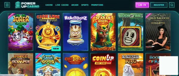 Powerup casino games screenshot