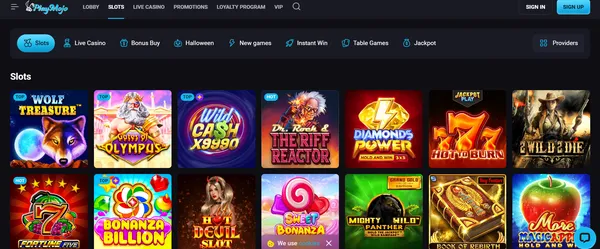 Playmojo games screenshot