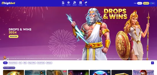 highbet casino homepage