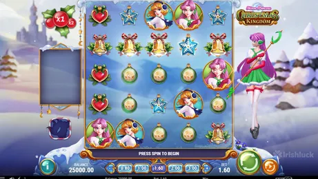 moon princess christmas kingdom slot by playngo symbols and the irishluck logo