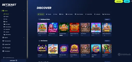 betbeast-casino-section