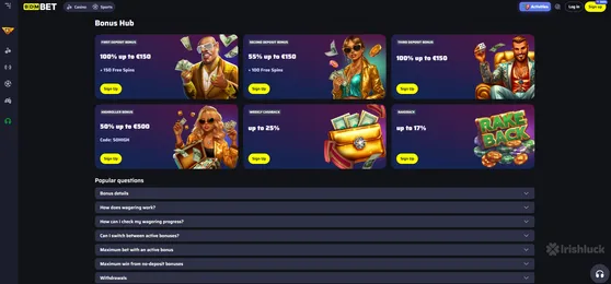 bdm casino hub featuring the casino bonuses