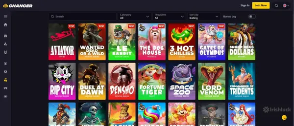 Chancerbet casino game collection