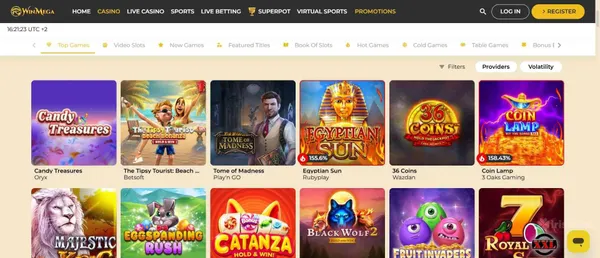 WinMega casino games collection