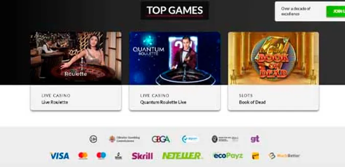 Mansion casino Top Games