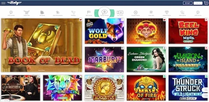 Sloty casino games