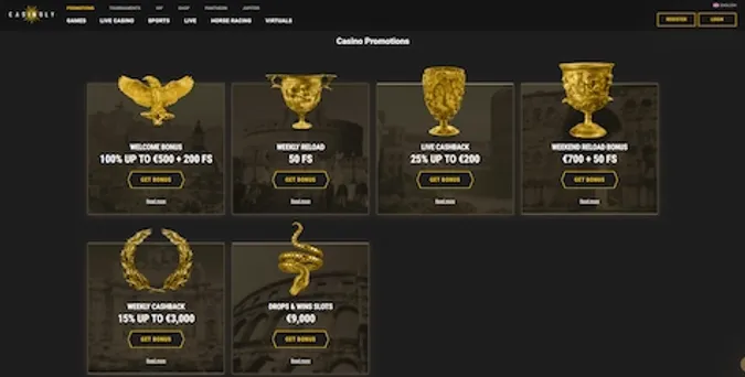 Casinoly Bonuses