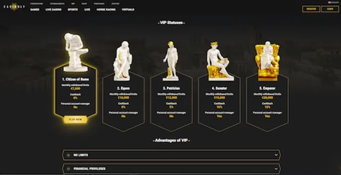 Casinoly VIP Bonus