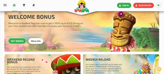 Boaboa casino bonuses