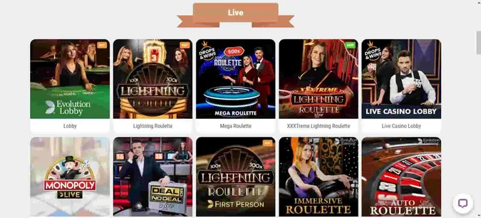 Cookie casino live dealer games