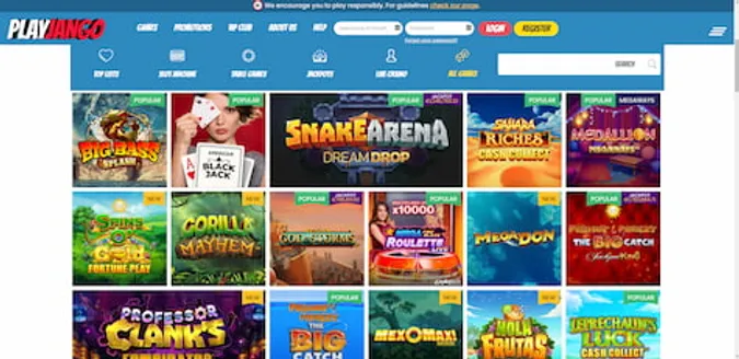 PlayJango Casino review
