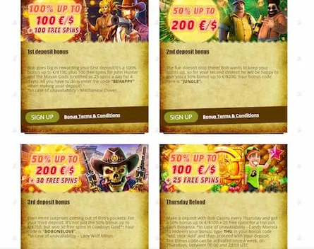 bob casino bonus