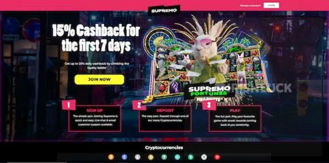 Supremo Welcome Bonus