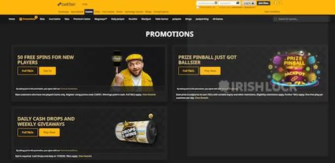 Betfair Casino Bonuses