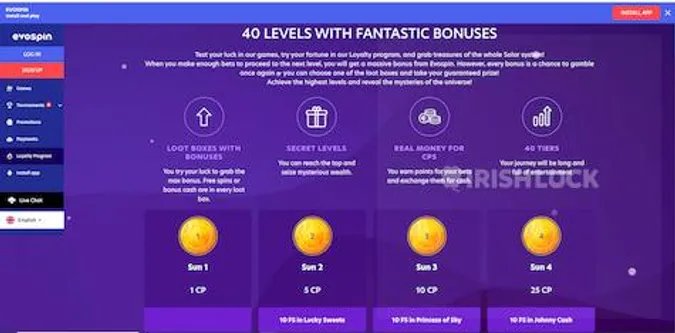 Evospin Loyalty Bonus