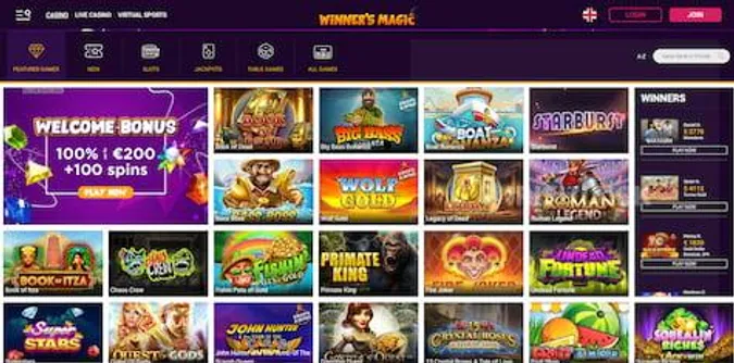 Winners Magic Casino Games