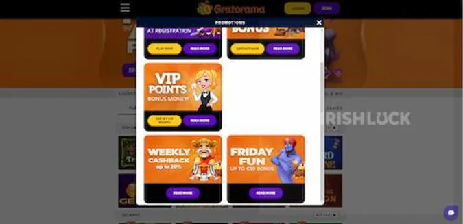 gatorama casino bonuses