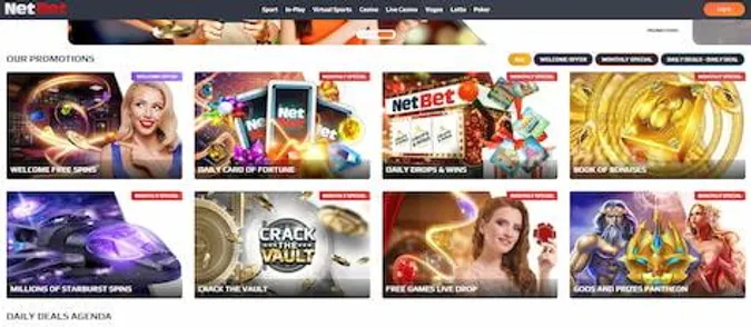 NetBet Casino Bonuses