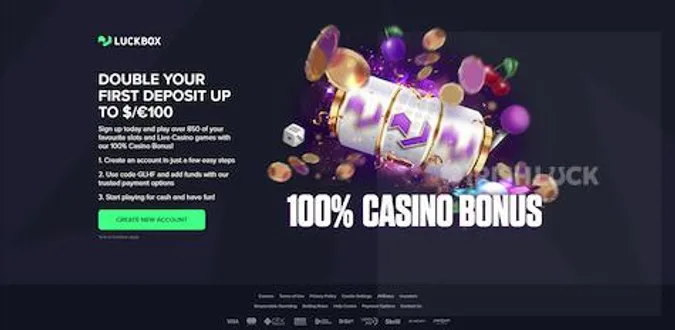 luckbox welcome bonus ireland