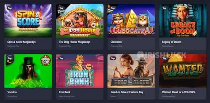 Vera Casino Games Lobby