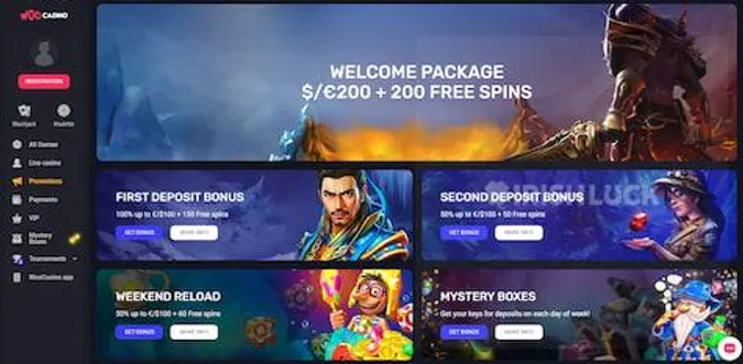 woo casino bonuses ireland