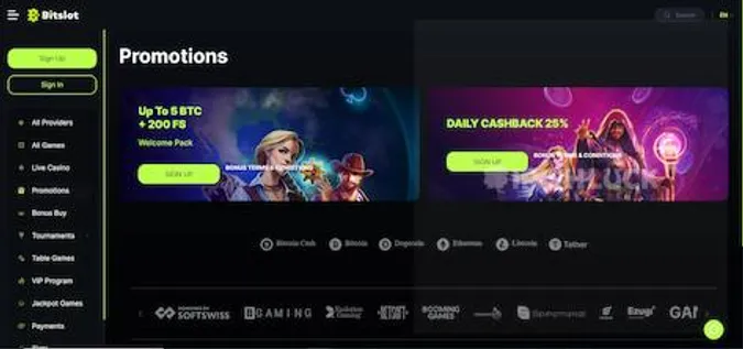 Bitslot casino promotions 2023