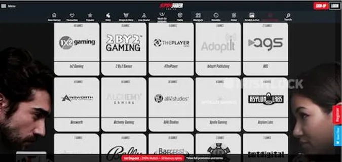 Spinrider casino game providers