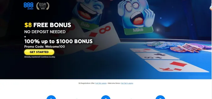 888 poker homepage