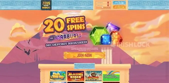 Zeus Bingo Welcome Bonus