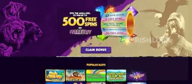 slots animal homepage welcome bonus mega wheel 500 free on starburst, claim bonus, popular slots, animals, mega wheel