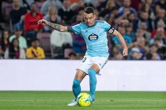 Barcelona, Spain. 10/05/2022, , Iago Aspas of Celta de Vigo during the Liga match between FC Barcelona and Real Celta de Vigoat Camp Nou in Barcelona, Spain.