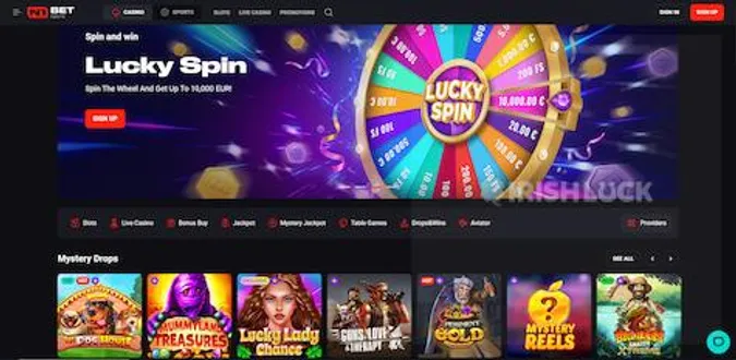 n1bet casino landing page