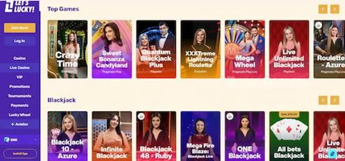 lets lucky live casino sweet bonanza crazy time mega wheel live blackjack