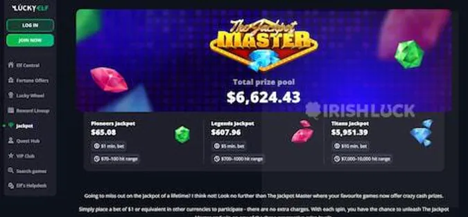 luckyelf casino jackpot