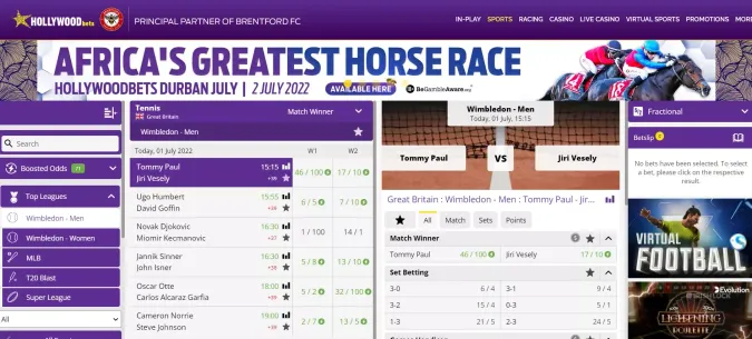 Hollywoodbets Sports Betting