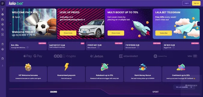 lalabet homepage online casinos ireland