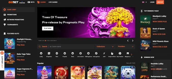 GG.Bet Casino Welcome Bonus