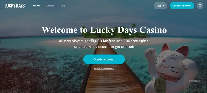 LuckyDays Casino Welcome Bonus