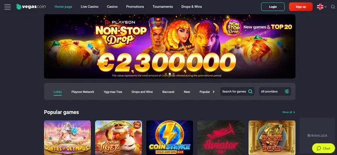 vegascoin games screenshot