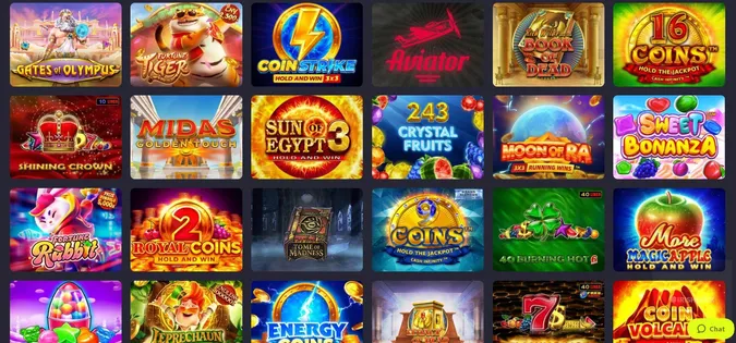 vegascoin games screenshot
