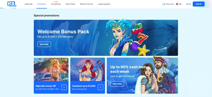 Ice Casino Bonuses