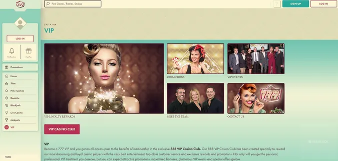 777 casino vip online casinos ireland